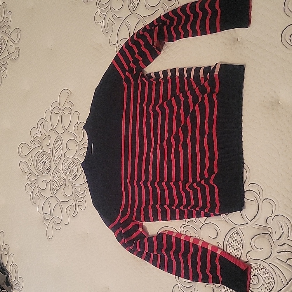 Red & blue sweater